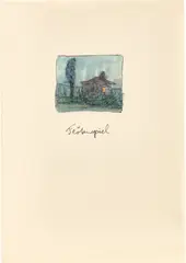Aus: „Zwölf Gedichte by Hermann Hesse, 1958, Manuskript mit 4 (von 12) Gedichten und dem Titelblatt sowie 5 Aquarellen über Feder in Braun und in Schwarz bzw. Bleist, sold Jun 2022
