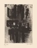 Pierre Soulages, Eau forte IV, 1957, Aquatinta auf Velin