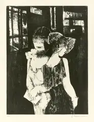 Jeanne Mammen, Nutten, Um 1930, Lithografie auf Bütten