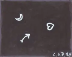 C. O. Paeffgen, in der Nacht, 1998, Acryl auf Leinwand