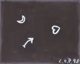 C. O. Paeffgen, in der Nacht, 1998, Acryl auf Leinwand