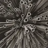 Peter Keetman, Rohre, 1958, Vintage. Silbergelatineabzug