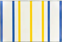 Andreas Brandt, Blau Gelb, 1975, Öl auf Leinwand (im Künstlerrahmen)