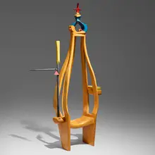 Jan De Swart, Chair, c. 1970, painted wood, jelutong
