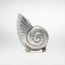 Giovanni Patrini, Nautilus shell wine cooler, c. 1980, pewter