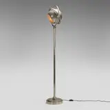 Saturn floor lamp by Georges-André (Charles) Martin et Paolo Federico Garretto, c. 1939, nickel-plated brass, nickel-plated steel, sold Mar 2026