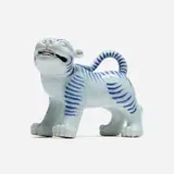Contemporary, Tiger figure, glazed porcelain