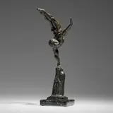 Lathrop Bullene, Untitled (Gymnast), bronze, marble