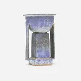 Chris Brock, Large Double-Handled Deco Bowl-Urn, model 113, 2022, glazed stoneware