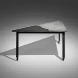Rei Kawakubo, Table for Comme des Garçons, c. 1985, granite, enameled iron, casters