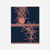 Pol Bury, 40 barres et un cercle sur 2 traverses, 1977, lithograph in colors