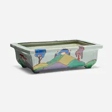Clarice Cliff, Vessel, c. 1935, glazed earthenware