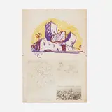 Claes Oldenburg, Untitled (City as Alphabet), 1968, lithograph in colors