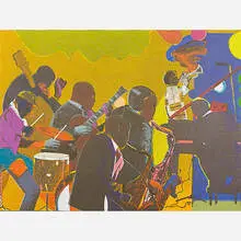 Out Chorus by Romare Bearden, sold Nov 2016