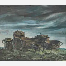 Untitled by Yosl Bergner, sold Nov 2016