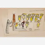 Ludwig Bemelmans, Sketch for Madeline in London