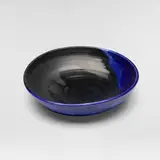 Toshiko Takaezu, Bowl, c. 1997, Glass Blue-glazed porcelain