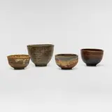 Toshiko Takaezu, Collection of four tea bowls