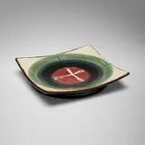 Albert Green, Wall-hanging plate, glazed earthenware