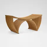 Yokhai Givon, Bench, 1997, laminated ash and walnut