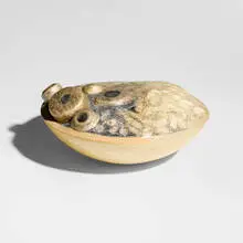 Norma Minkowitz, Still Life II, 1992, wood, fiber, parchment, ink, spools, paint