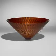 Mike Shuler, Segmented flaring bowl, 1998, walnut