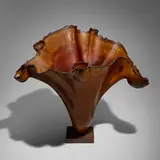 Brad Sells, Large vessel, 2002, cherry, patinated steel