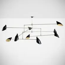 David Weeks, Bottle Tiered Mobile No. 405, powder-coated aluminum, plated steel, steel cable