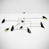 David Weeks, Bottle Tiered Mobile No. 405, powder-coated aluminum, plated steel, steel cable