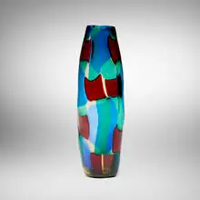 Fulvio Bianconi, Pezzato vase, c. 1951, fused glass tesserae
