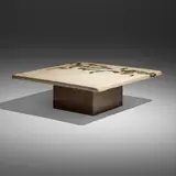 Silas Seandel, Terra coffee table, c. 1975, concrete, bronze