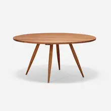 George Nakashima, Round Turned-Leg dining table, 1958, cherry