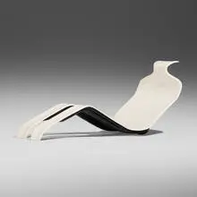Olivier Mourgue, Rare Bouloum lounge chair, 1967 / 1971, cast and lacquered fiberglass