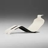 Olivier Mourgue, Rare Bouloum lounge chair, 1967 / 1971, cast and lacquered fiberglass