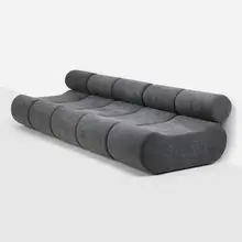 Klaus Uredat, Corbi modular seating system, upholstery, stained wood