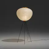 Isamu Noguchi, Akari light sculpture, model A10, 1952, washi paper, enameled steel, bamboo, cane