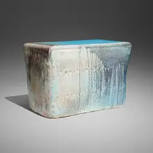 Untitled (stool) by Hun Chung Lee, c. 2012, glazed stoneware, sold Jun 2026