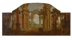 Giovanni Paolo Panini, Studies of Italian architectural ruins (pair)