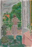 Jules Cavaillès, À la fenêtre, 1943, oil on canvas