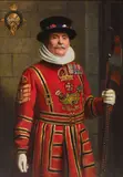 A portrait of a beefeater by Frank O. Salisbury Ri, Roi, Rp, oil on canvas, offered Jun 2018