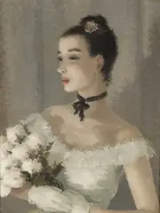 After the performance by Dietz Edzard, oil on canvas, sold Jun 2018