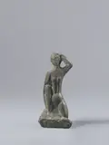 Moissey Kogan, Auf dem linken Bein Kniende mit erhobenem linken Arm“. Vor 1919