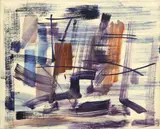 Lila-Rot by Fritz Winter, 1953, Öl auf Leinwand, sold Jun 2012