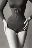 Jeanloup Sieff, Corset, New York, 1962, Späterer Silbergelatineabzug