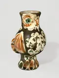 Wood-owl by Pablo Picasso, 1968, Keramikvase, glasiert und graviert. Höhe: 29 cm (11 ⅜ in.), sold Nov 2011