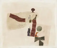 Rondine 4 März 62 by Julius Heinrich Bissier, 1962, Eiöltempera mit Blattgold auf Leinwand, sold Jun 2026