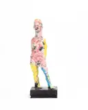Markus Lüpertz, Felicitas – die römische Göttin des immerwährenden Glücks und Erfolgs, 2016, Bronze, farbig gefasst