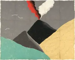 Ernesto Tatafiore, Masaniè Piscatò, 1985, Acryl auf 15 Bögen Karton, auf Leinwand montiert