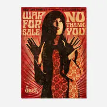 War for Sale by Shepard Fairey, 2007, screenprint in colors and mixed media collage on paper, sold Jan 2026