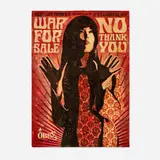 Shepard Fairey, War for Sale, 2007, screenprint in colors and mixed media collage on paper
